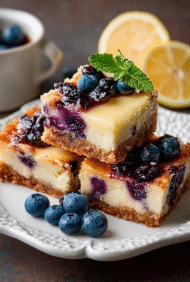 blueberry-lemon cheesecake bars