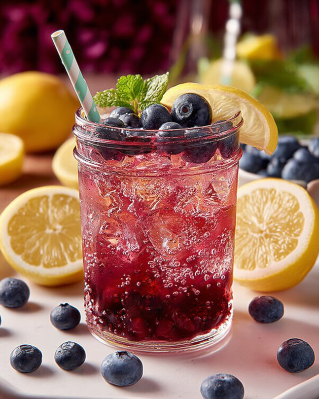Blueberry Lemon Sparkler