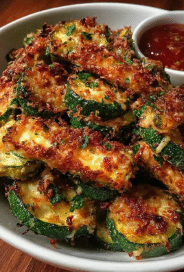 Garlic Parmesan Zucchini Chips