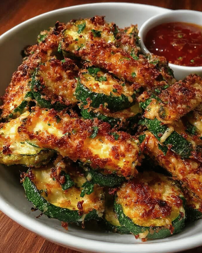 Garlic Parmesan Zucchini Chips