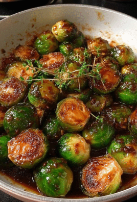 Roasted Brussels Sprouts with Balsamic Glaze