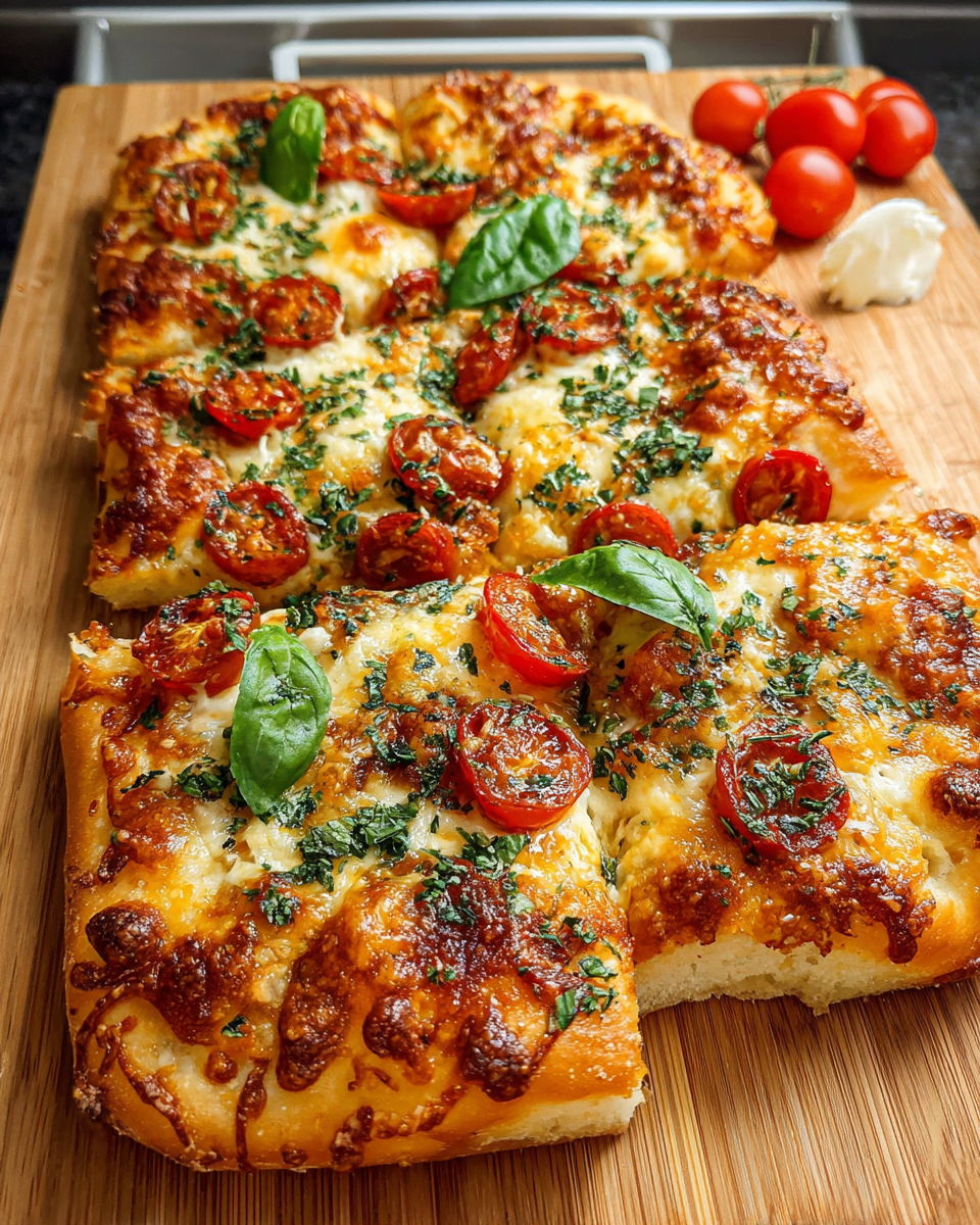 Sheet Pan Pizza with Quick Homemade Dough