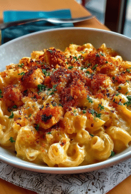 Creamy Honey Pepper Chicken Mac and Cheese