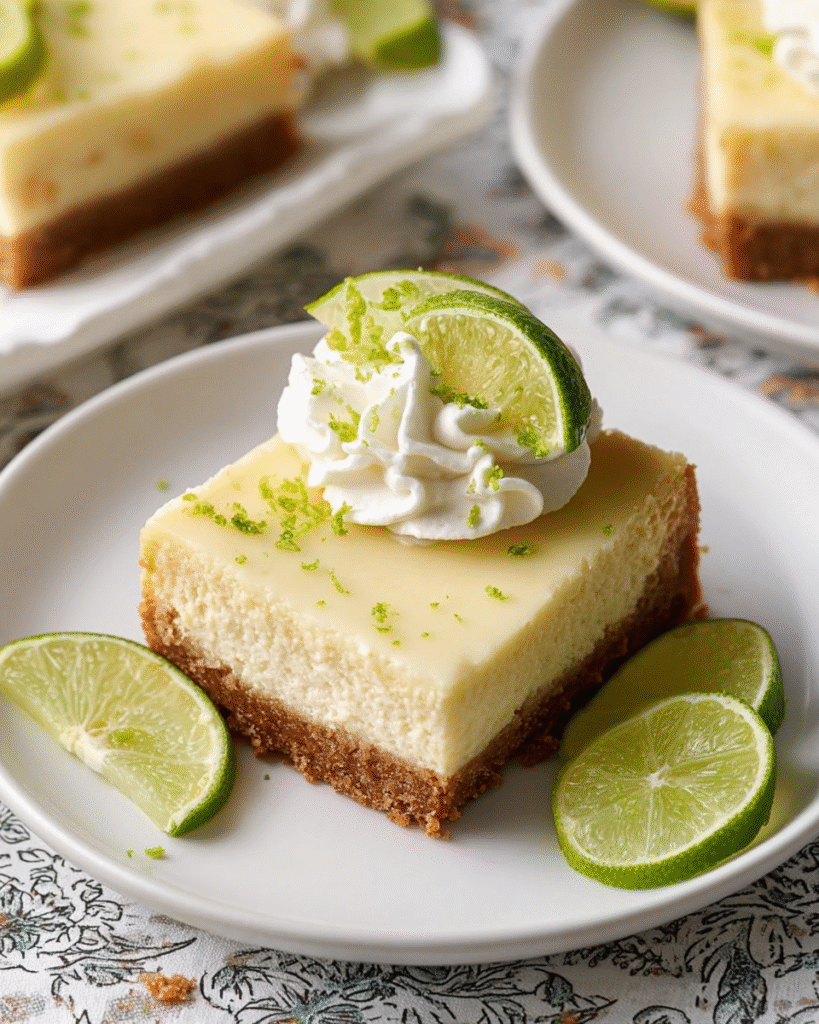 Key Lime Cheesecake Bars