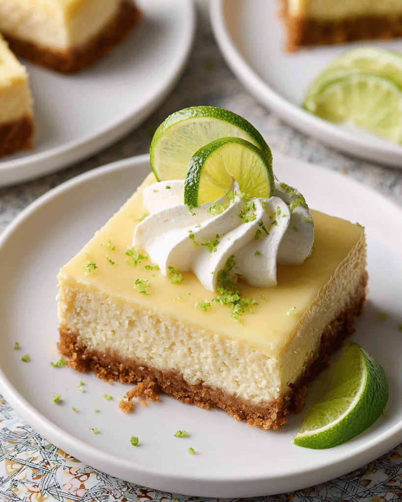 Key Lime Cheesecake Bars