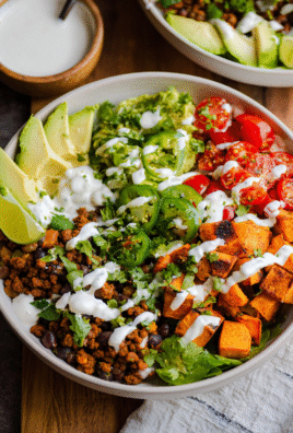 sweet potato taco bowls
