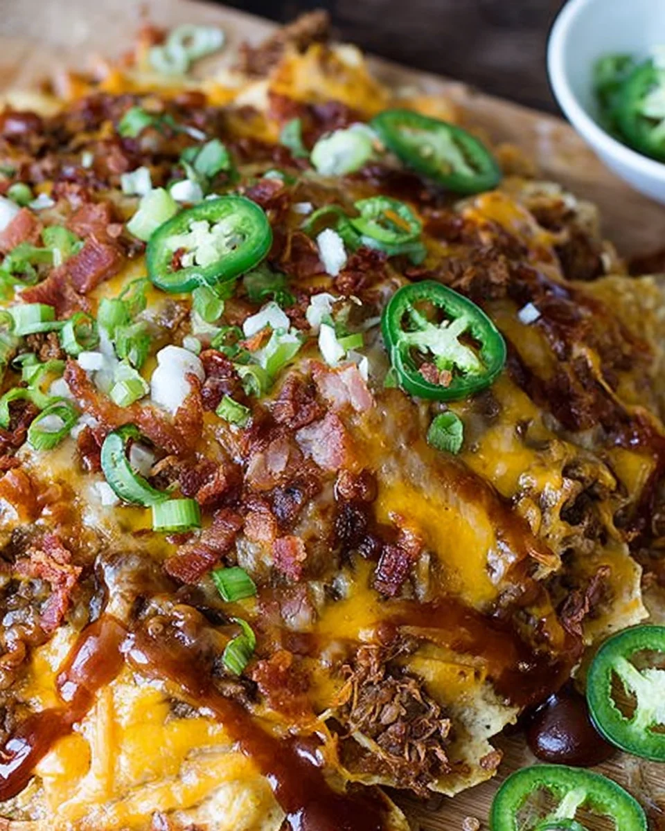BBQ Bacon Cheeseburger Nachos