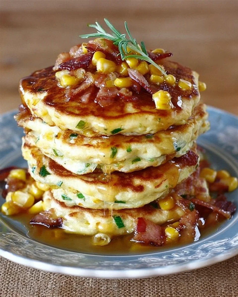 Bacon and Corn Griddle Cakes