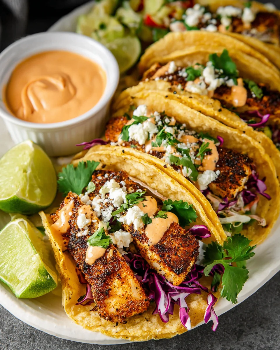 Blackened Fish Tacos