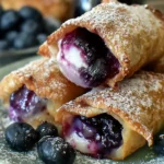 Blueberry Cream Cheese Egg Rolls