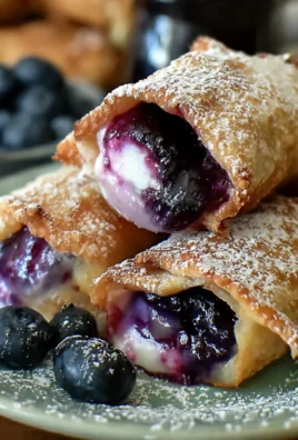 Blueberry Cream Cheese Egg Rolls