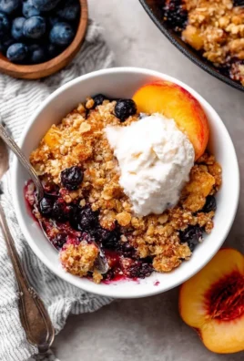 Blueberry Peach Crumble