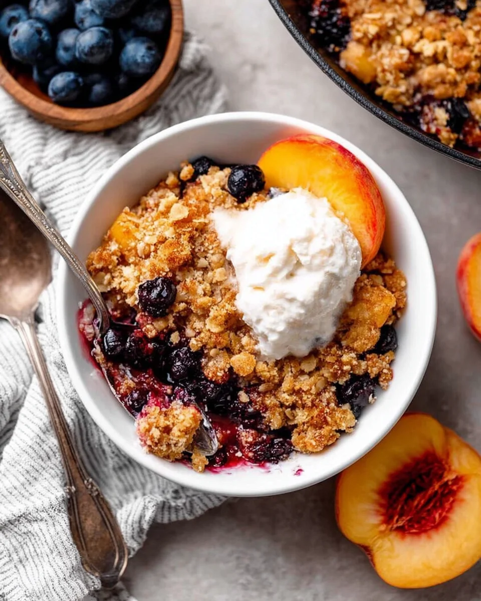 Blueberry Peach Crumble