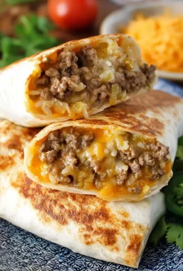 Cheesy Double Beef Burrito