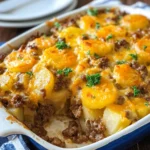 Cheesy Hamburger Potato Casserole