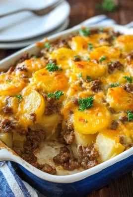 Cheesy Hamburger Potato Casserole