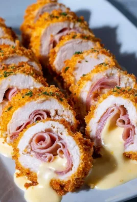 Chicken Cordon Bleu with Cheese Sauce