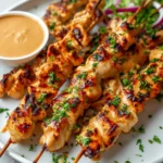 Chicken Satay with Peanut Sauce
