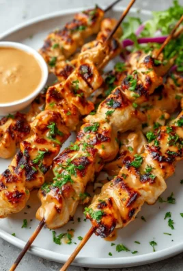 Chicken Satay with Peanut Sauce