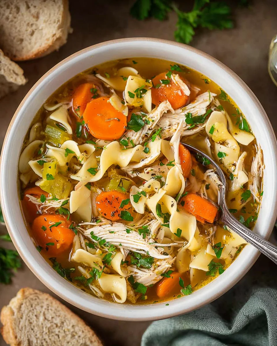 Classic Rotisserie Chicken Noodle Soup
