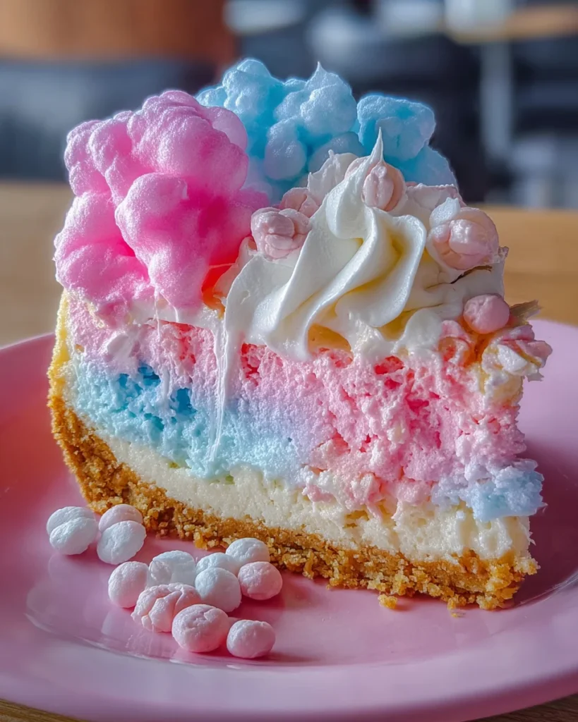 Cotton Candy Cheesecake