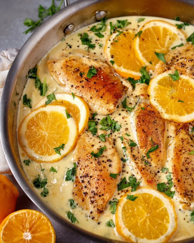 Creamy Lemon Pepper Skillet Chicken