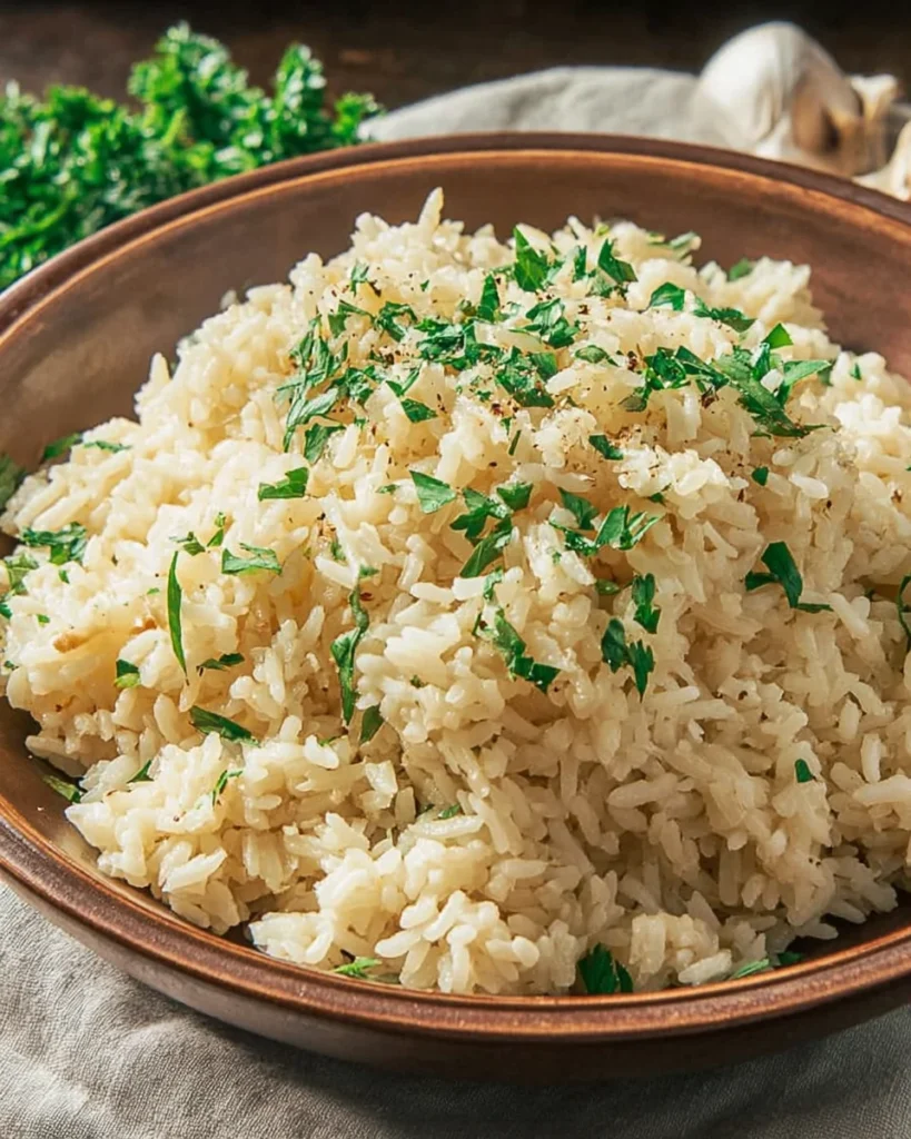 Garlic Parmesan Rice