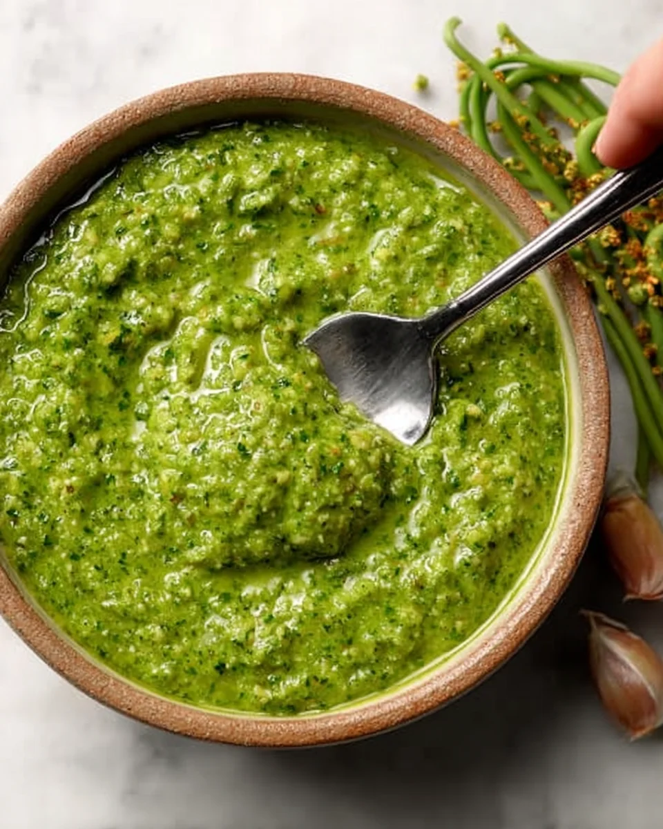 Garlic Scape Pesto