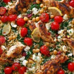 Greek Chicken and Lemon Rice (30 Minutes, One-Pot)