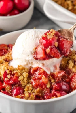 Homemade Cherry Crumble
