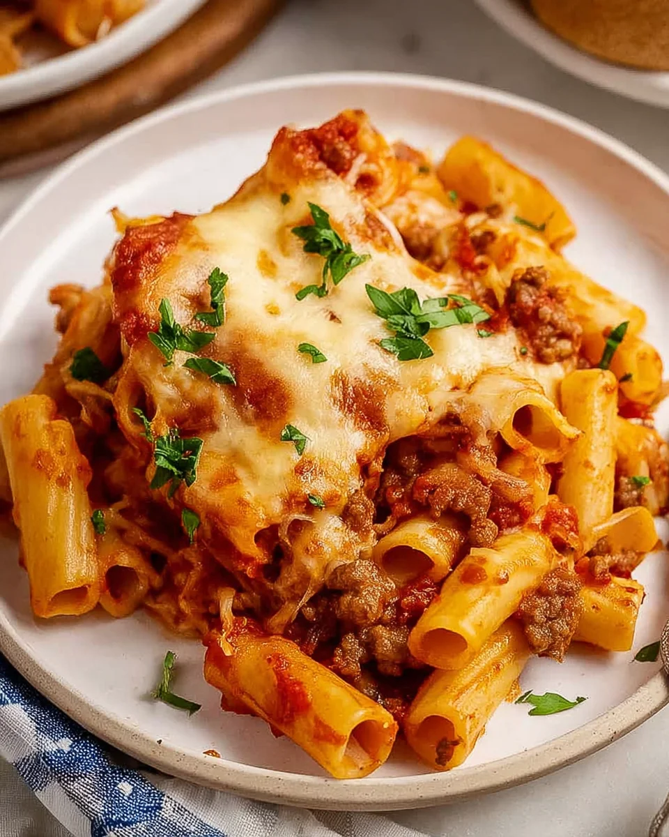 Italian Sausage Baked Ziti