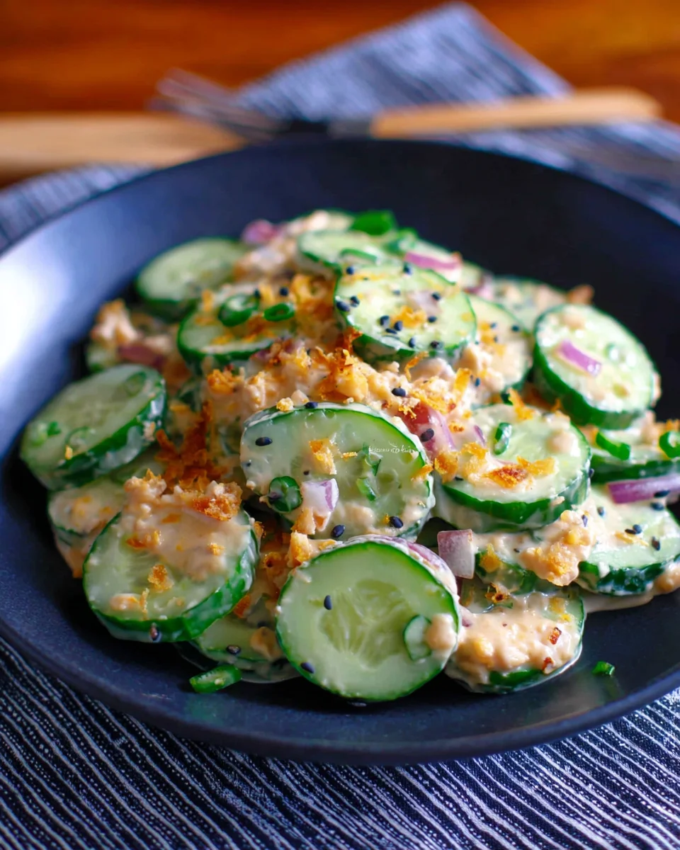 Jalapeno Popper Cucumber Salad