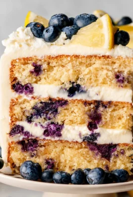 Lemon Blueberry Layer Cake