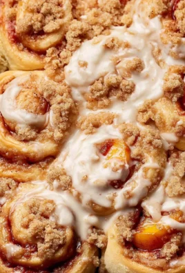 Peach Cobbler Cinnamon Rolls