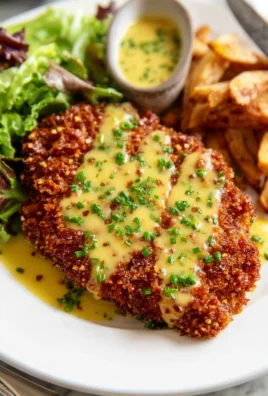 Pretzel Crusted Chicken with Honey Mustard Sauce
