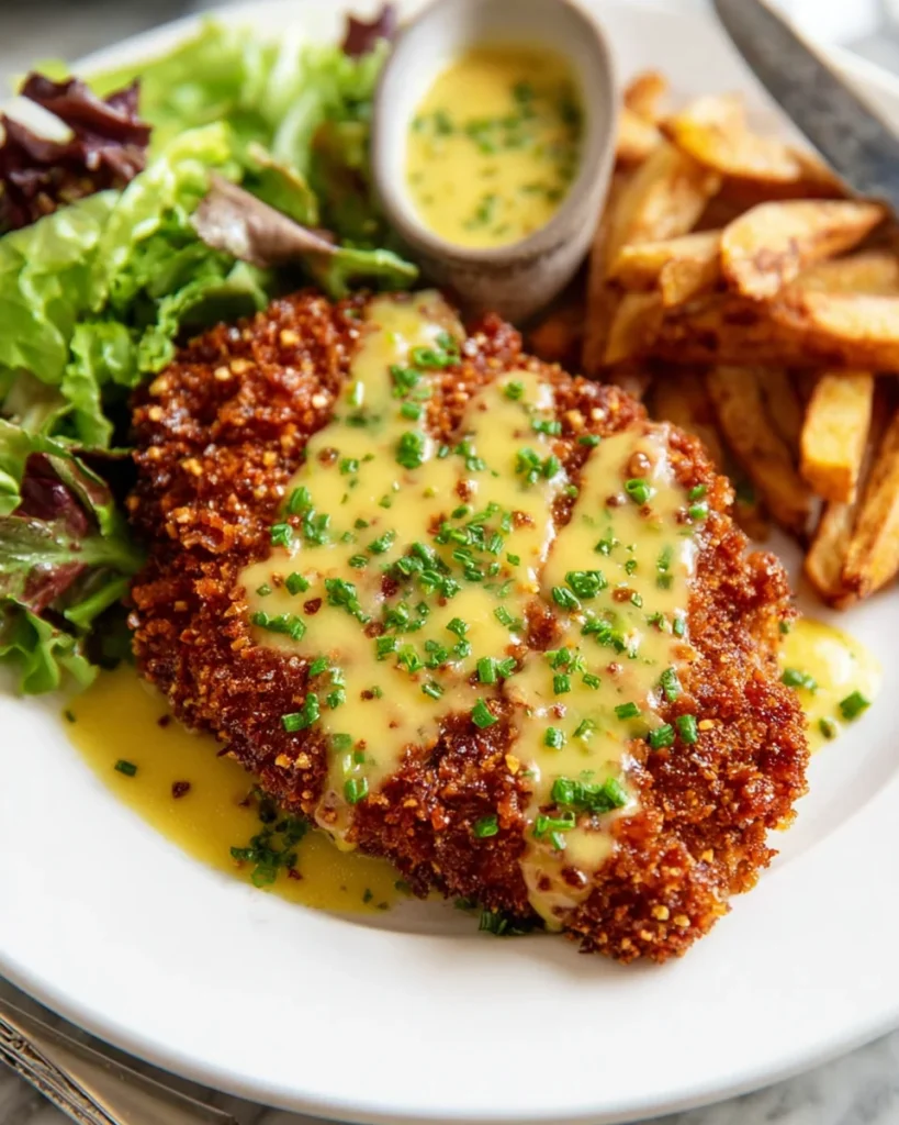 Pretzel Crusted Chicken with Honey Mustard Sauce