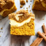 Pumpkin Crumb Cake with Cream Cheese Filling