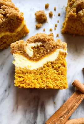 Pumpkin Crumb Cake with Cream Cheese Filling