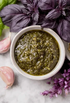 Purple Basil Pesto
