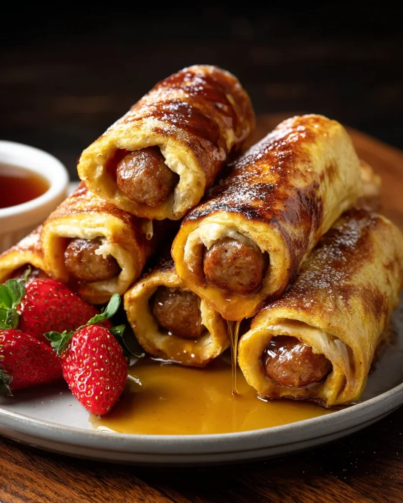 Sausage French Toast Roll-Ups