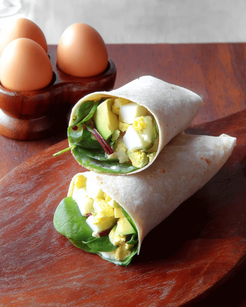 Spinach Avocado Egg Wraps