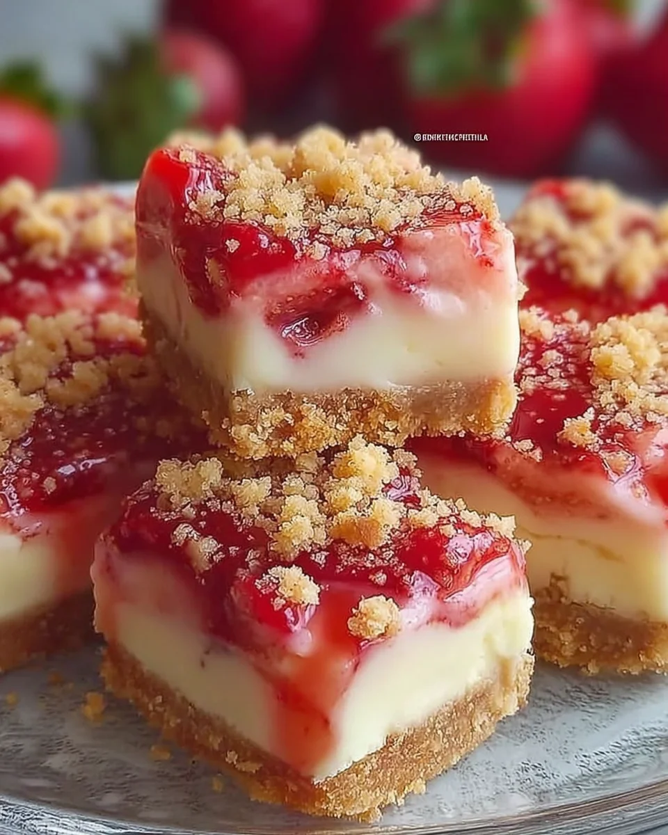 Strawberry Crunch Cheesecake Bites