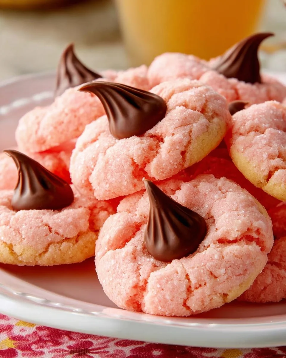Strawberry Kiss Cookies