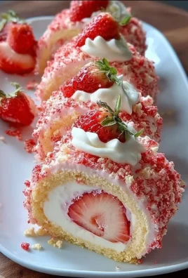 Strawberry Shortcake Cheesecake Rolls
