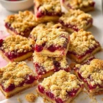 Tart Cherry Cheesecake Crumb Bars