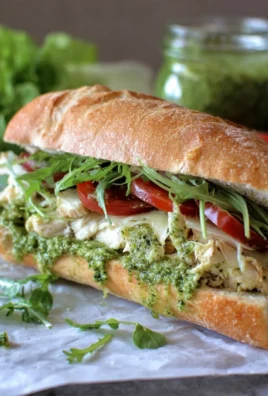 chicken pesto sandwich