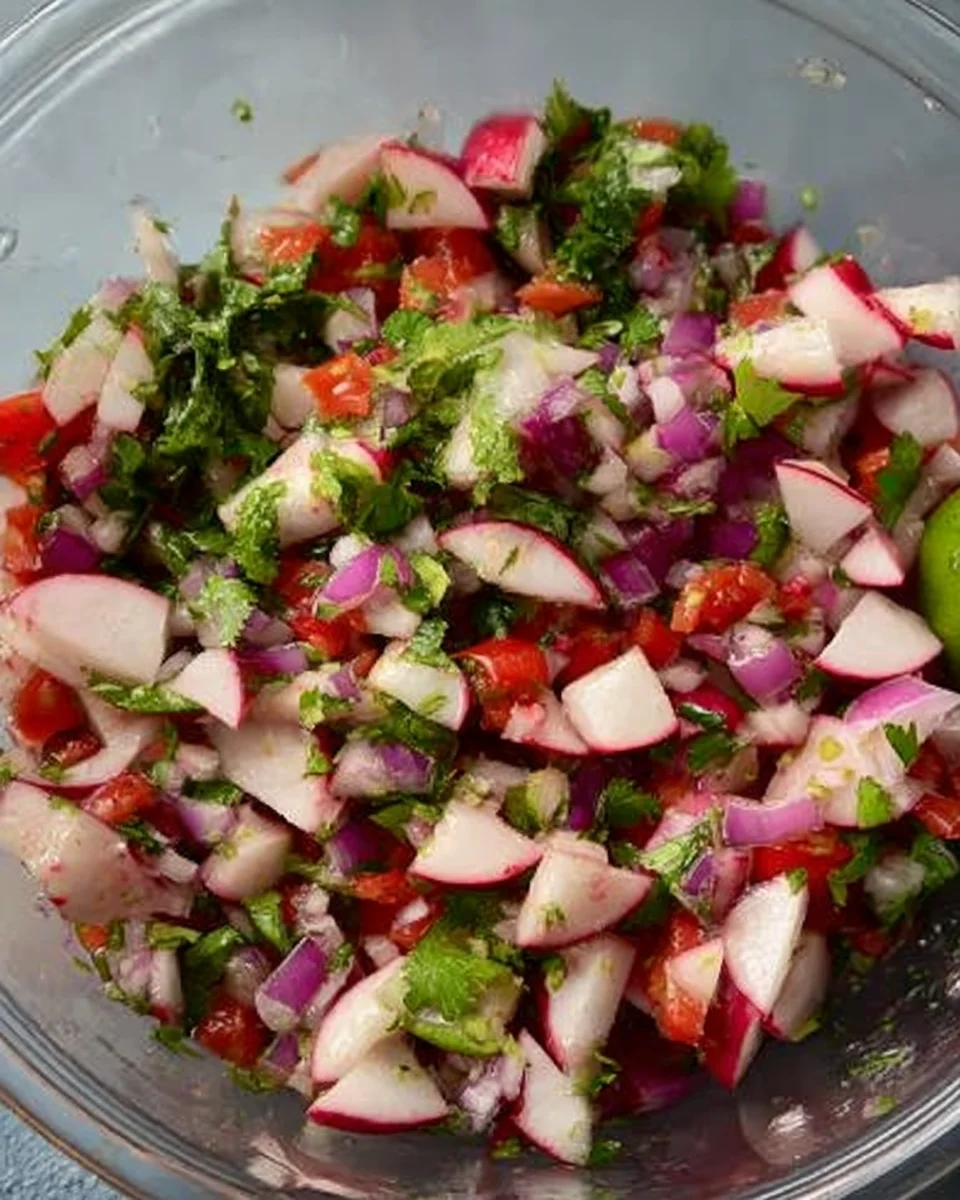 radish pico de gallo